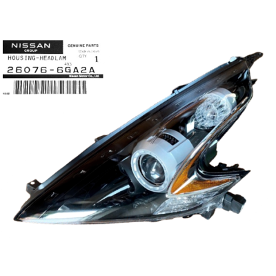 NISSAN 370Z Z34 09- REFLEKTOR LAMPA LEWA PRZEDNIA PRZÓD OE 26076-6GA2A